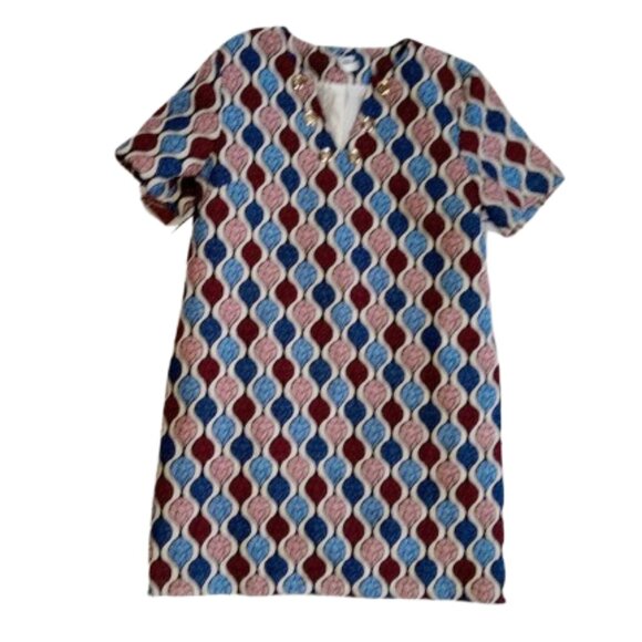 Multicolore 70's Style Sweater Dress Size Medium - Picture 1 of 4